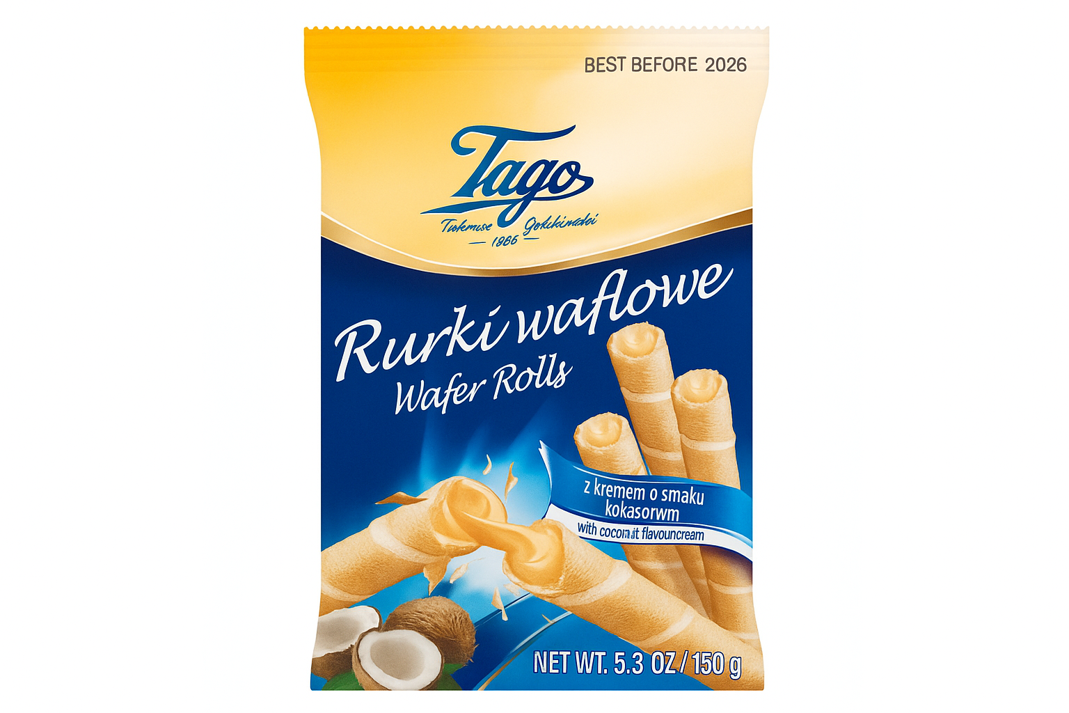 Tago Cocoa Wafer Rolls
