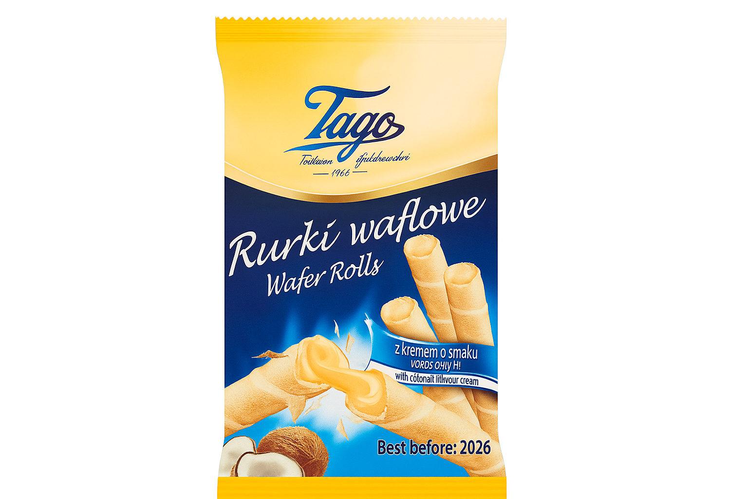 Tago Coconut Wafer Rolls