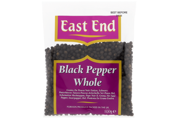 East End BLACK PEPPER WHOLE 100g