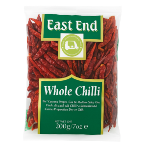 East End Whole Chilli 200g