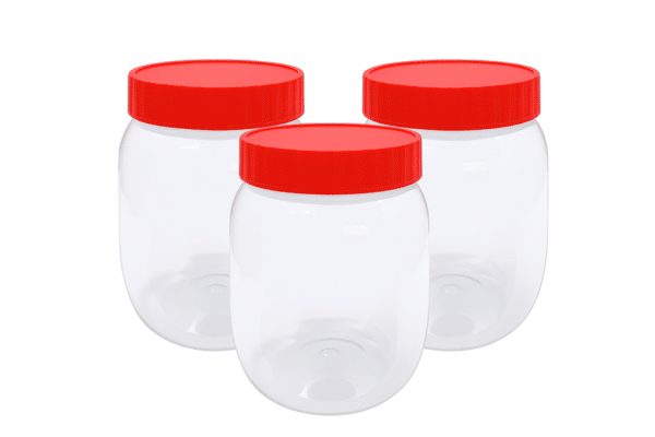 3X Plastic Jars