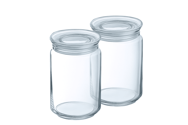 Glass Jars 2x Pk