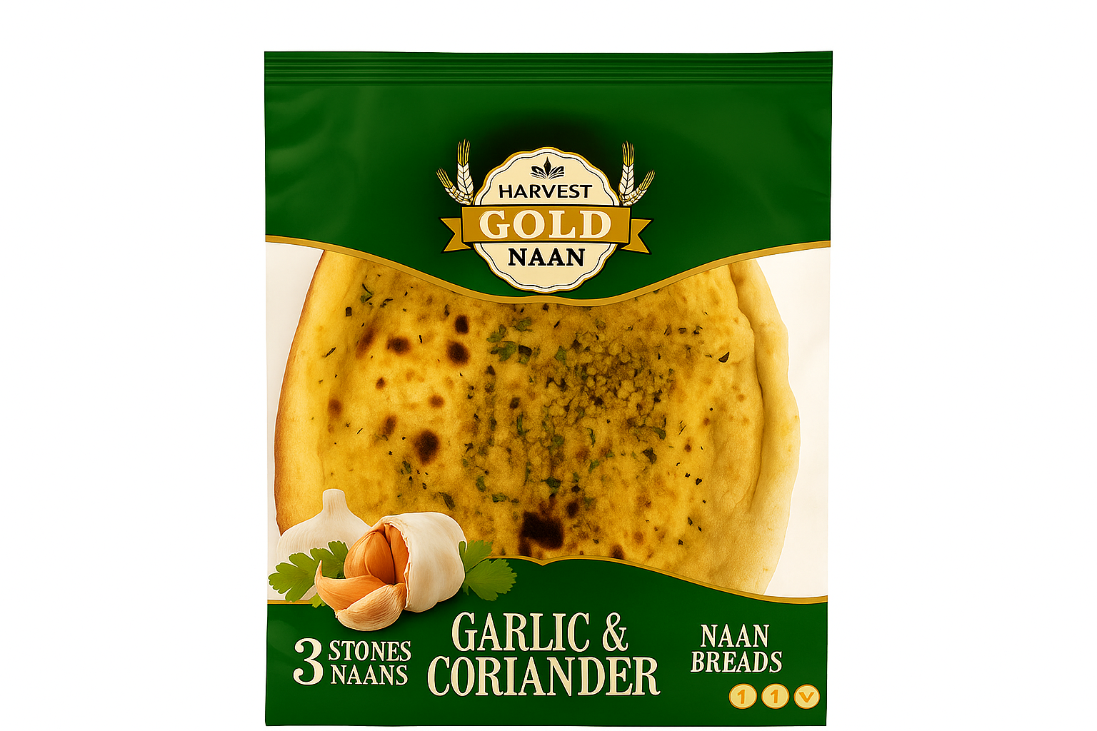 Leicester Bakery Garlic Naan Handmade