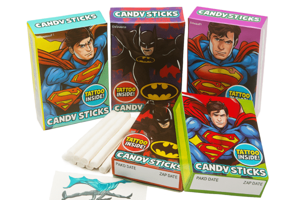 Candy Sticks With Tattoo