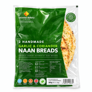 Leicester Bakery Garlic Naan Handmade