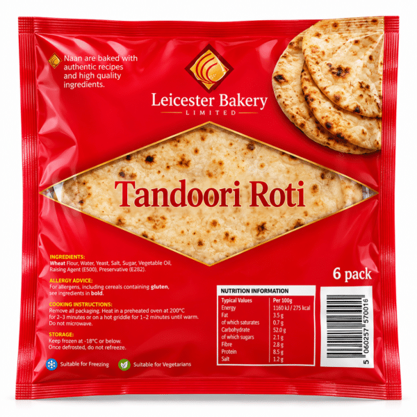 Leicester Wholemeal Tandoori Roti