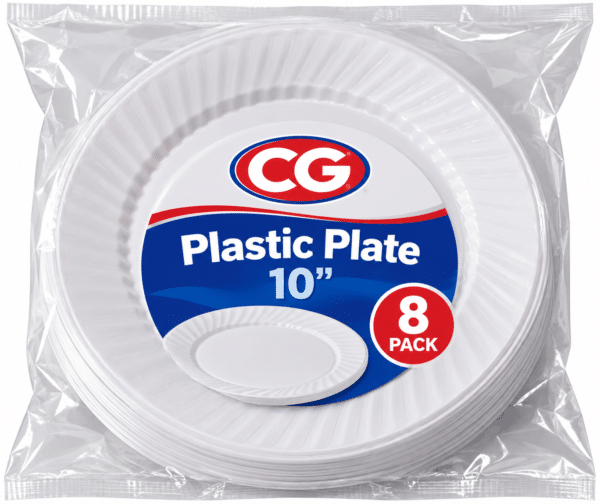 CG Plastic Plate 10'' 8pk