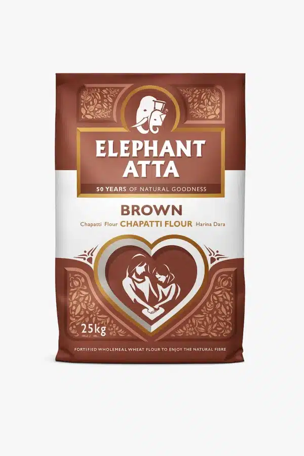 Elephant Atta 25Kg Brown