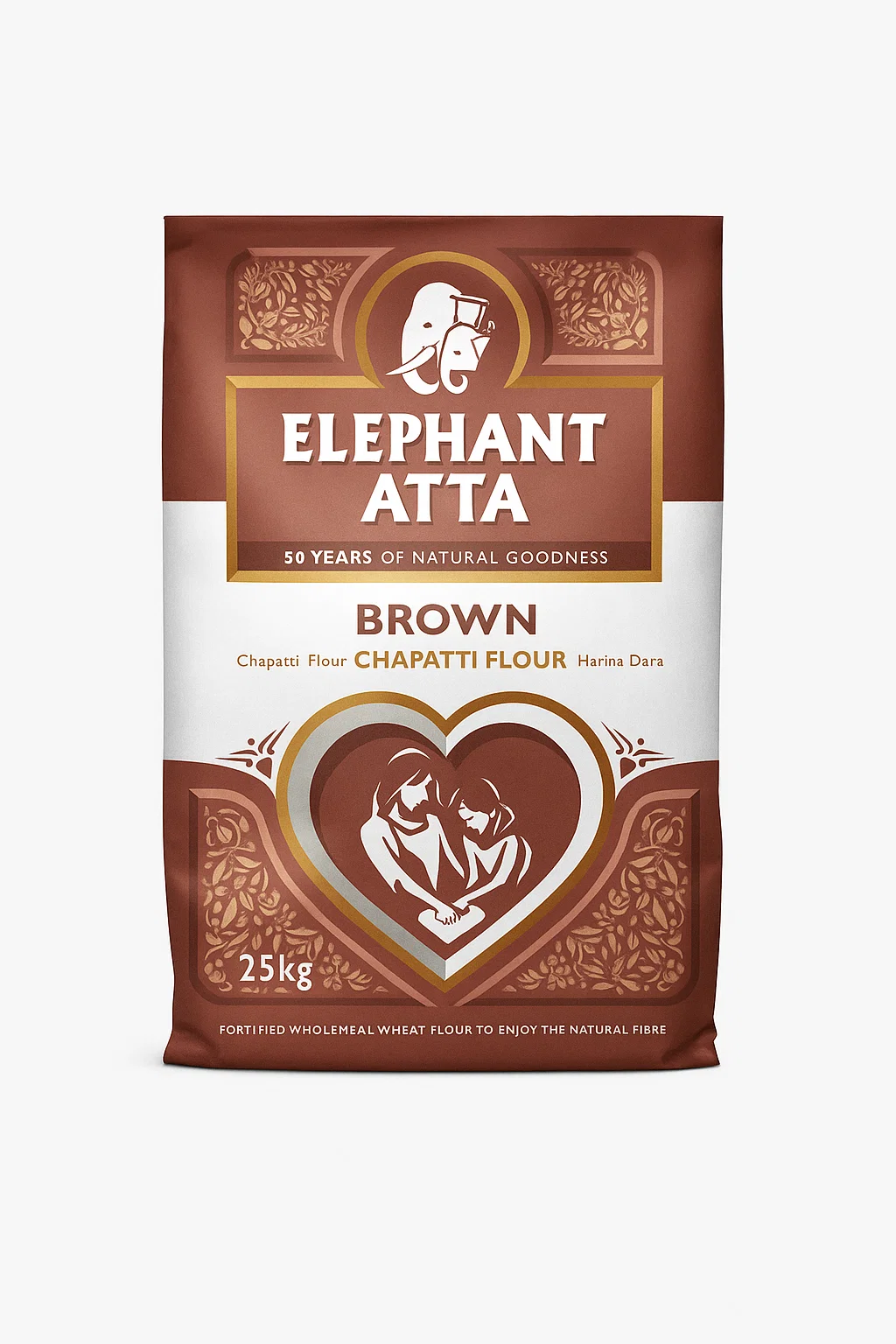 Elephant Atta 25Kg Brown