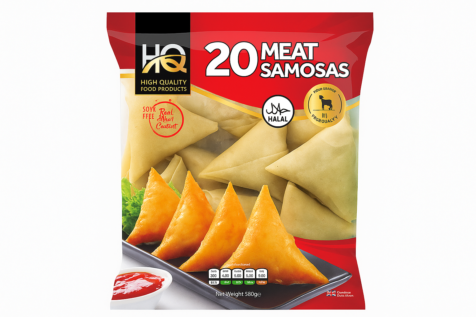 MEAT SAMOSAS (20)
