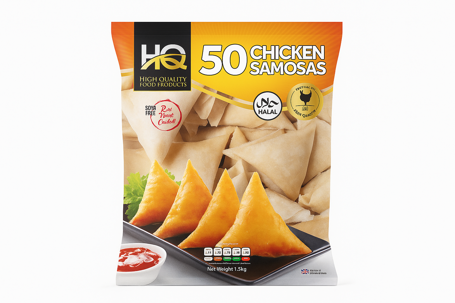 CHICKEN SAMOSAS (50)
