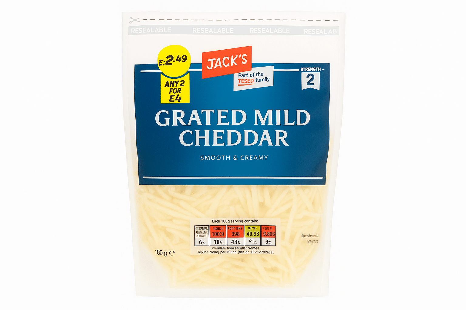 Grated Mild Cheddar