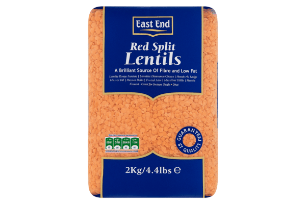East End Red Split Lentils 2Kg