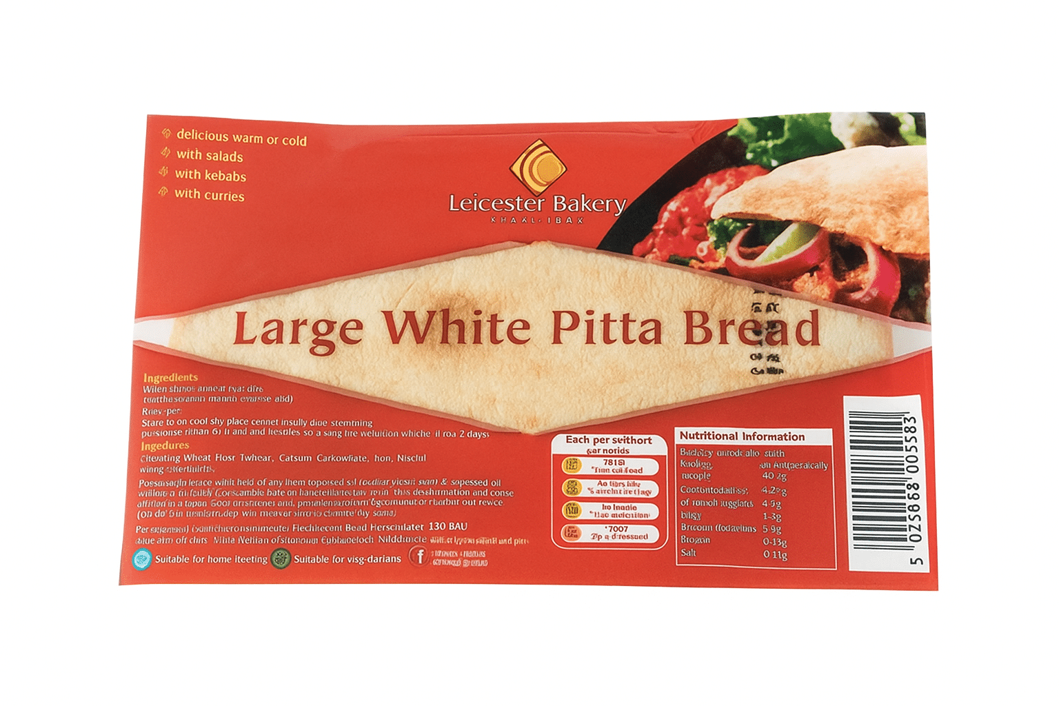 LARGE WHITE PITTA BREAD