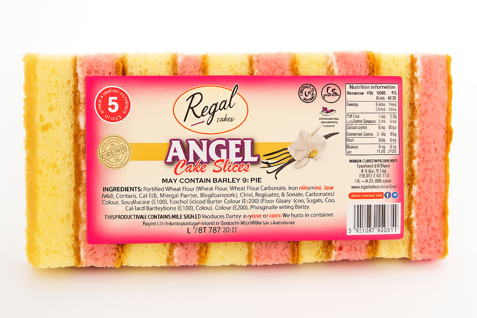 REGAL ANGEL CAKE SLICES