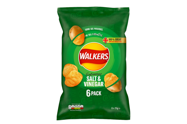 Walkers Salt & Vinegar 6 Pack
