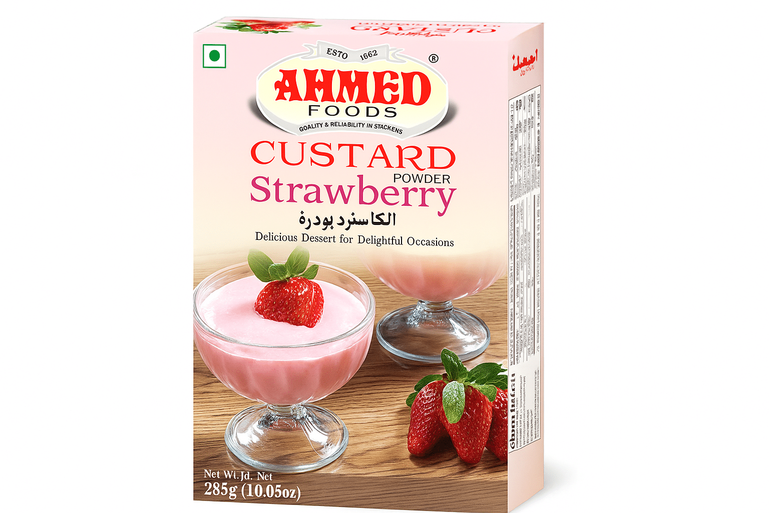 Custard Strawberry Powder