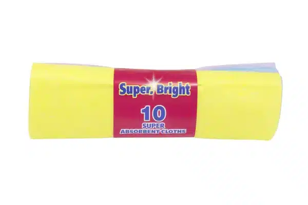 Super Bright 10 Absorbant Cloths