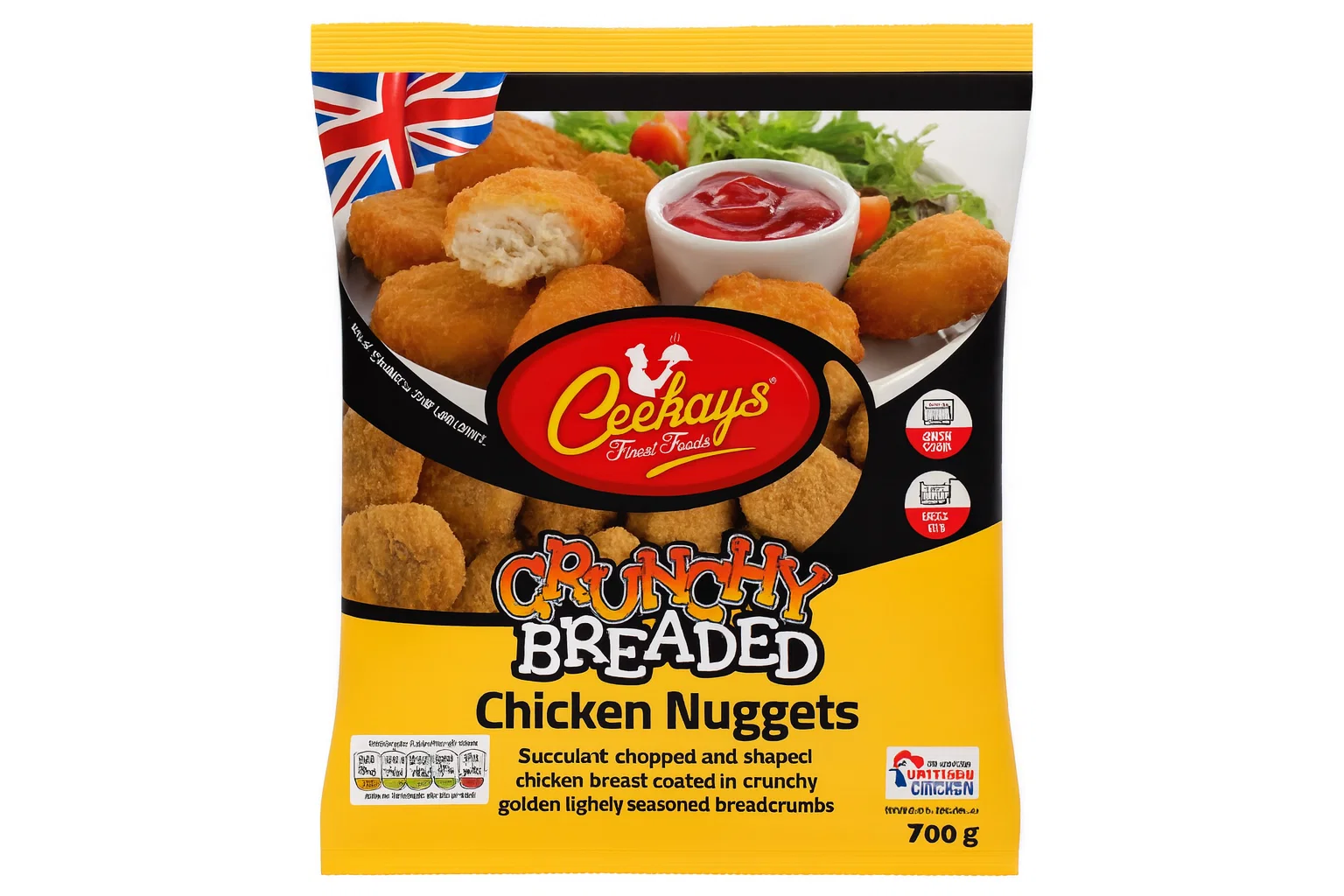 Cheekays Crunchy Breaded Steaks 700g