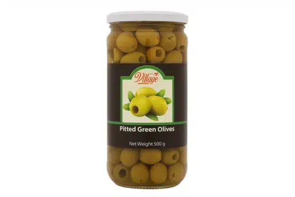 Village Scratched Green Olives 500g