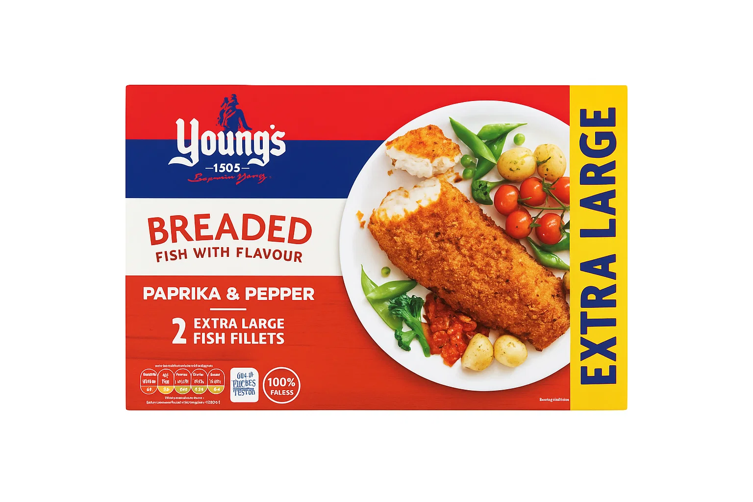 2 YOUNGS XL BREADED FISH FILLET
