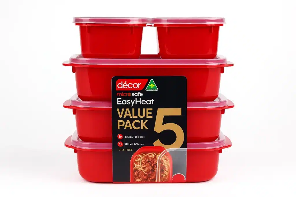 Décor Microwave Food Container 5PK