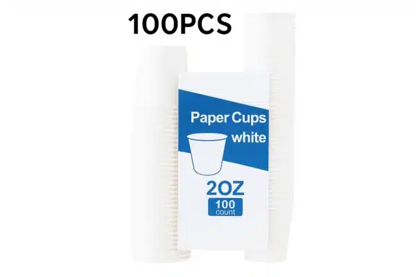 Plastic Cups WHITE 100PCS