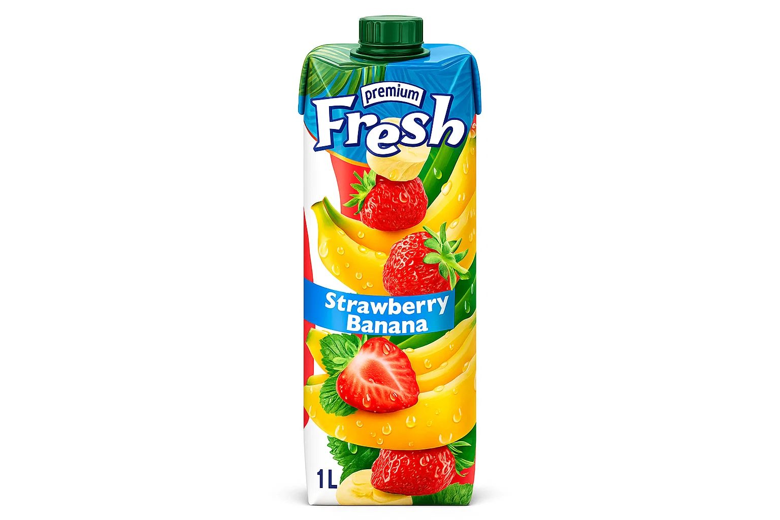 Fresh Strawberry Banana 1L
