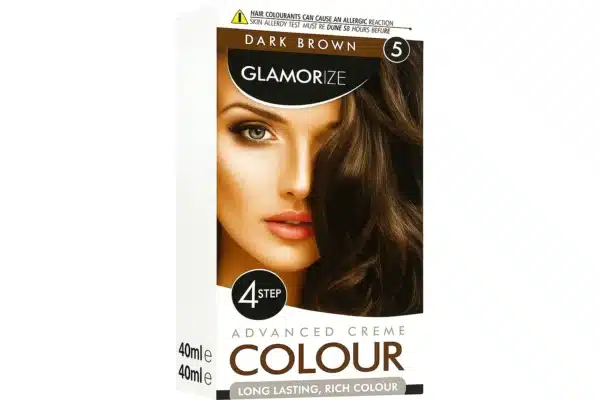 Glamorize Men Dark Brown Hair Dye – Long Lasting Natural Color