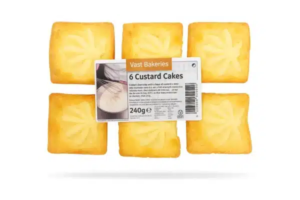6 Custard Cakes – Soft Creamy Sweet Cakes