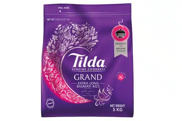 Tilda Grand Extra Long Basmati 5Kg – Premium Aromatic Long Grain Rice