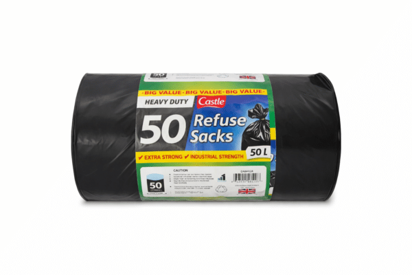Heavy Duty Bin Bags 50 pk