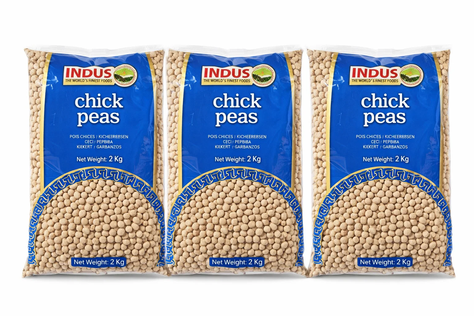 Indus Chick Peas 2 KG (3 Pack)