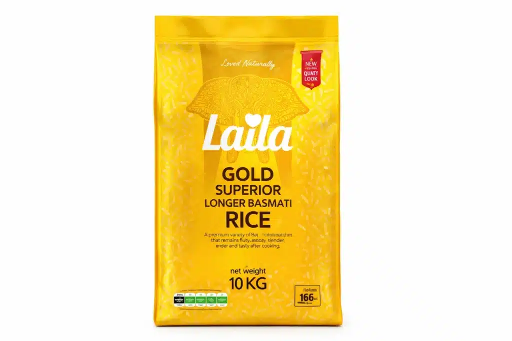 Laila Basmati Rice 10kg – Premium Long Grain Aromatic Rice from Ambas Foods