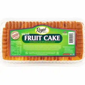Regal Sliced Fruit Cake – Moist Golden Sponge with Sultanas and Cherries from Ambas Foods