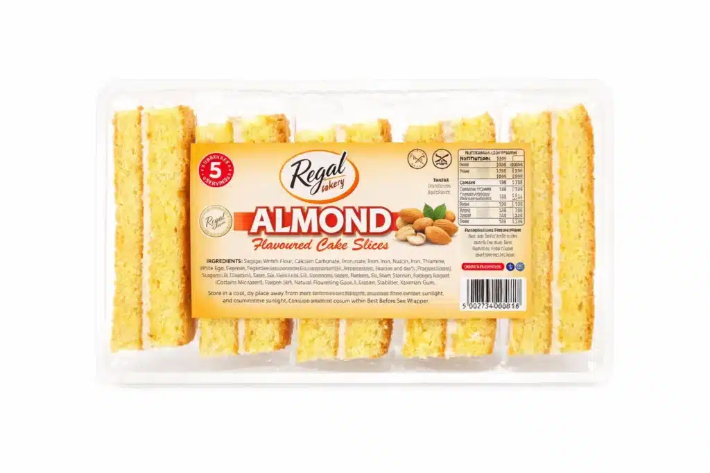 7 Slices of Premium Regal Slices Almond Cake – Fresh, Handpicked & Healthy from Ambas Foods