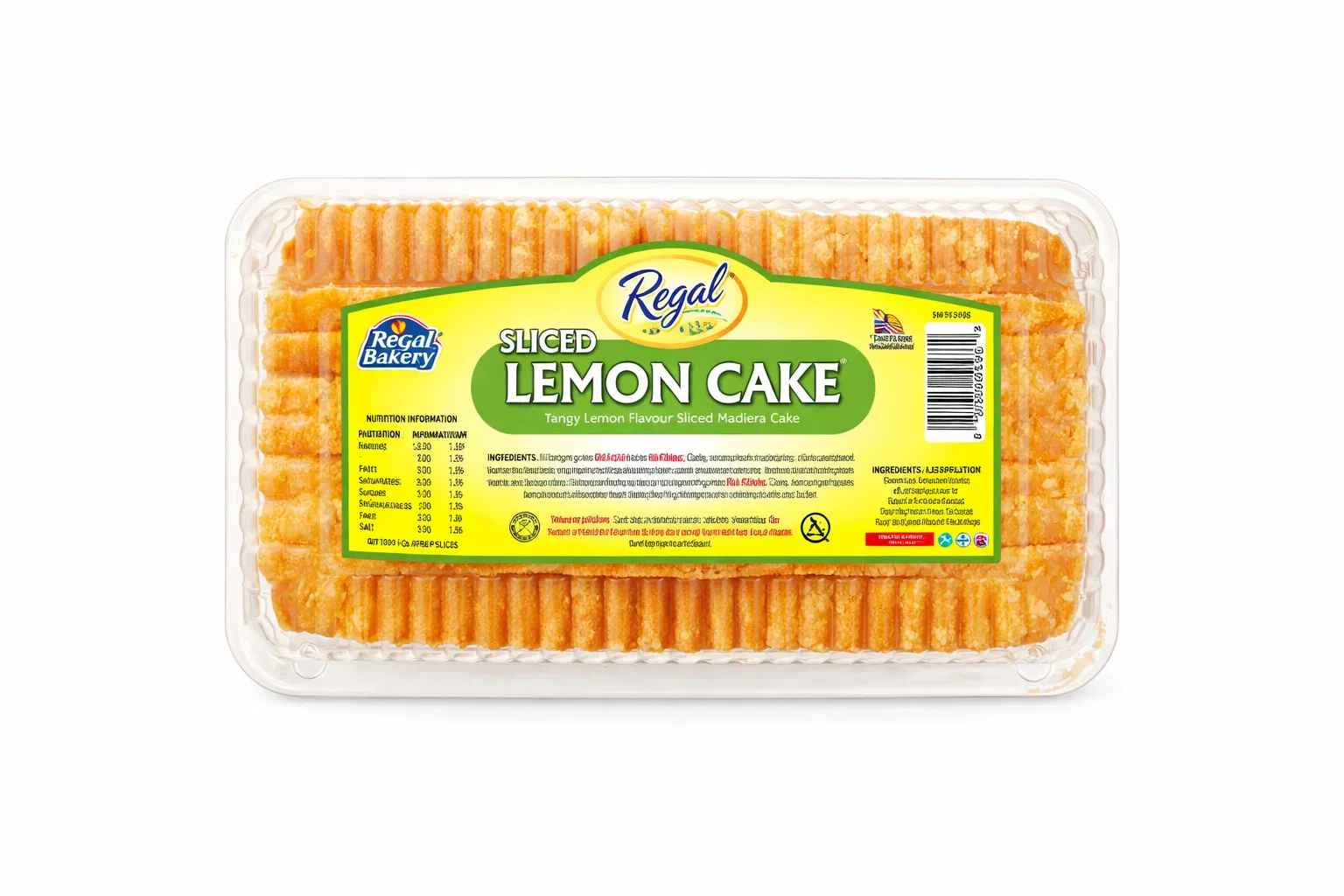 Regal sliced lemon cake