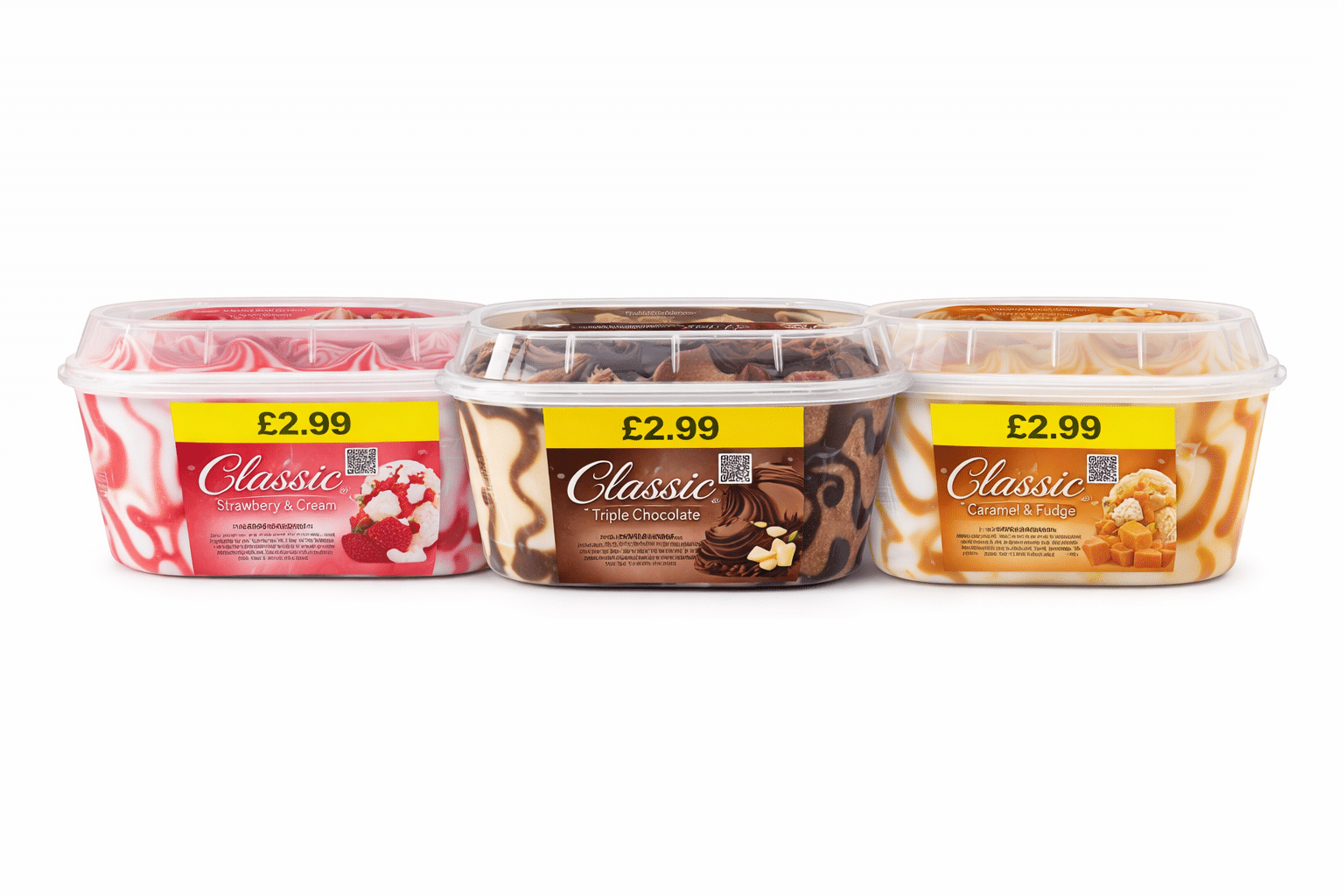 Classic Ice Cream Tubs