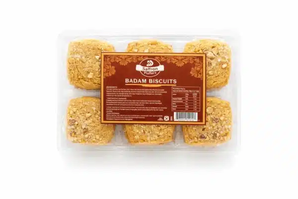 Saffron Badam Biscuits