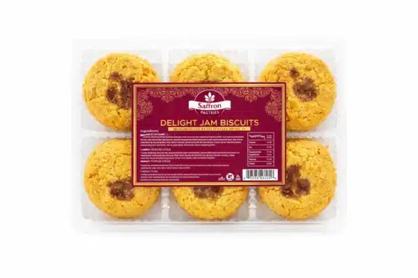 Saffron Delight Jam Biscuits