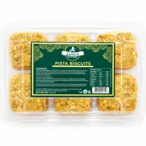Saffron Pista Biscuits – Premium Buttery Cookies with Real Saffron and Pistachios from Ambas Foods