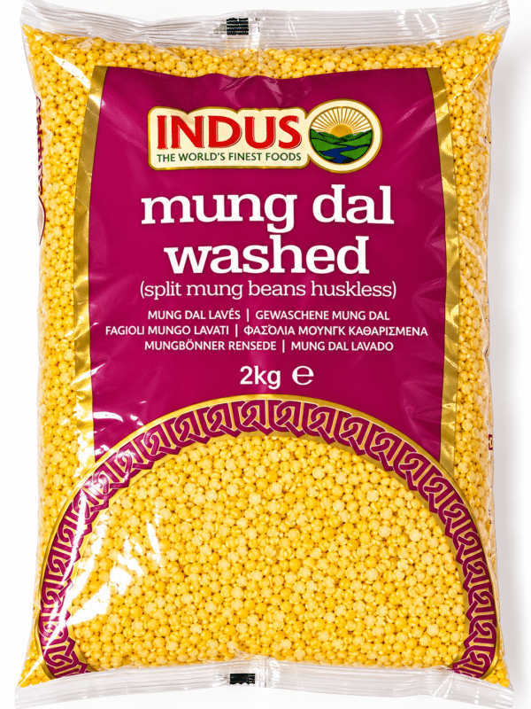 Indus Mung Dal Washed 2kg – 2 Pack Offer