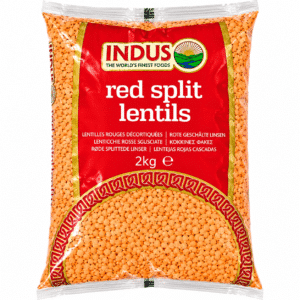 Indus Red Split Lentils 2kg – 2 Pack Offer