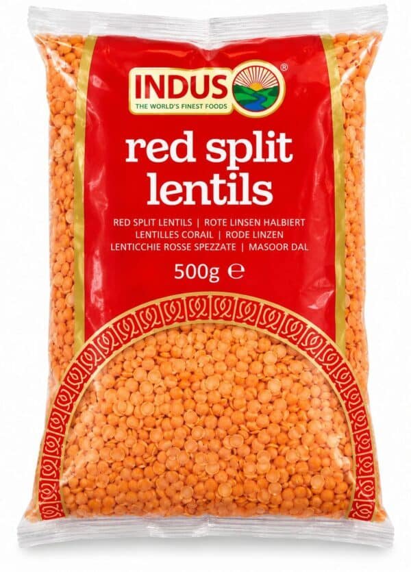 Indus Red Split Lentils 500g – 2 for £2