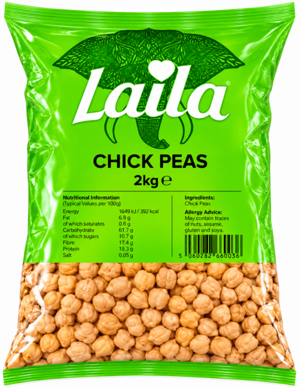 Laila Chickpeas 2kg – 2 Pack Offer